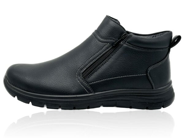 Herren Warmfutter Kurzstiefel mit Reißverschluss