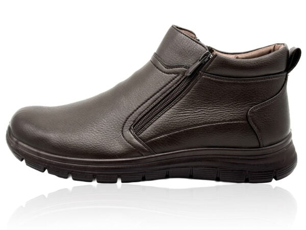 Herren Warmfutter Kurzstiefel mit Reißverschluss