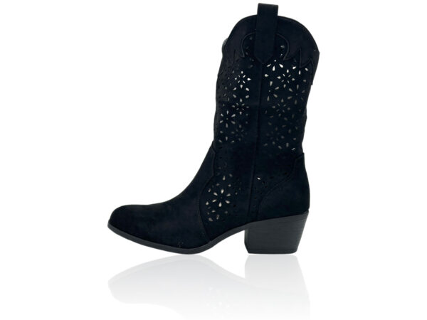 Damen Sommer Boots mit Lochmuster und Absatz