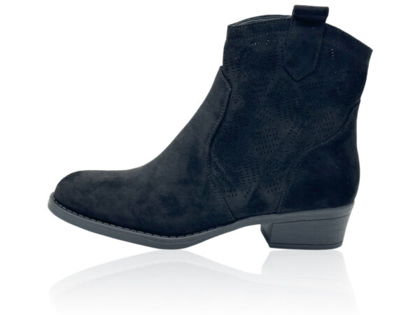 Damen Sommer Boots mit Lochmuster und Blockabsatz