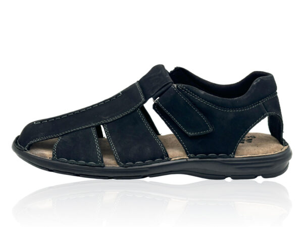 Herren Ledersandalen mit Klettverschluss und Komfortsohle