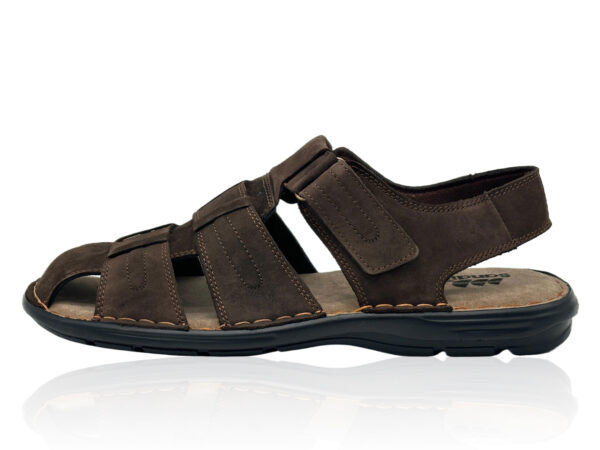 Herren Ledersandalen mit Klettverschluss und Komfortsohle