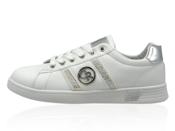 Damen Freizeit Sneaker mit Metallic-Details