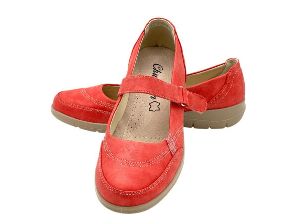 Damen Ballerinas mit Klettverschluss