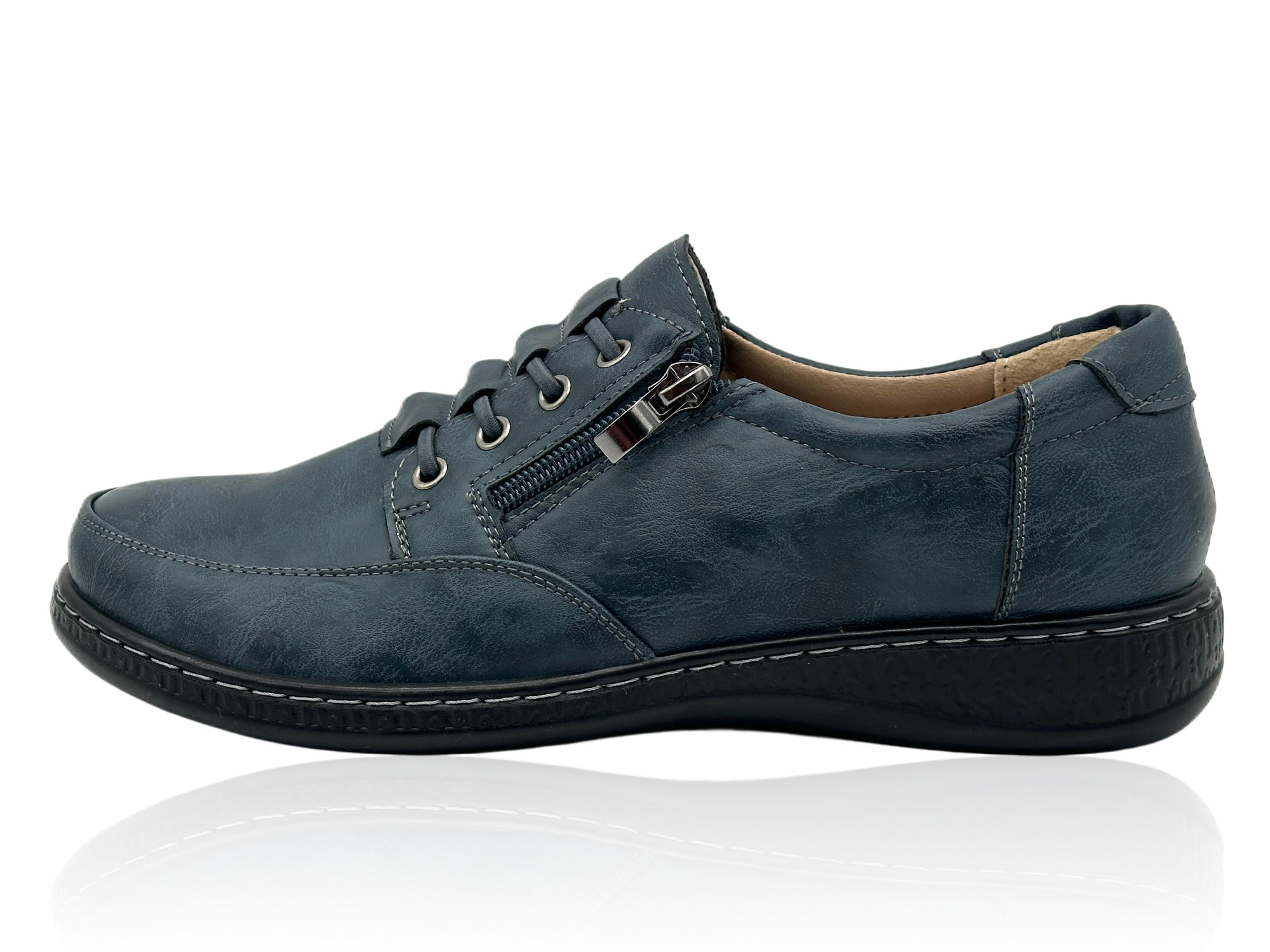 Damen-Halbschuhe mit Reißverschluss