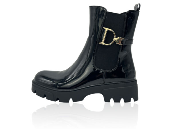 Damen Chelsea Boots warm gefüttert mit Profilsohle